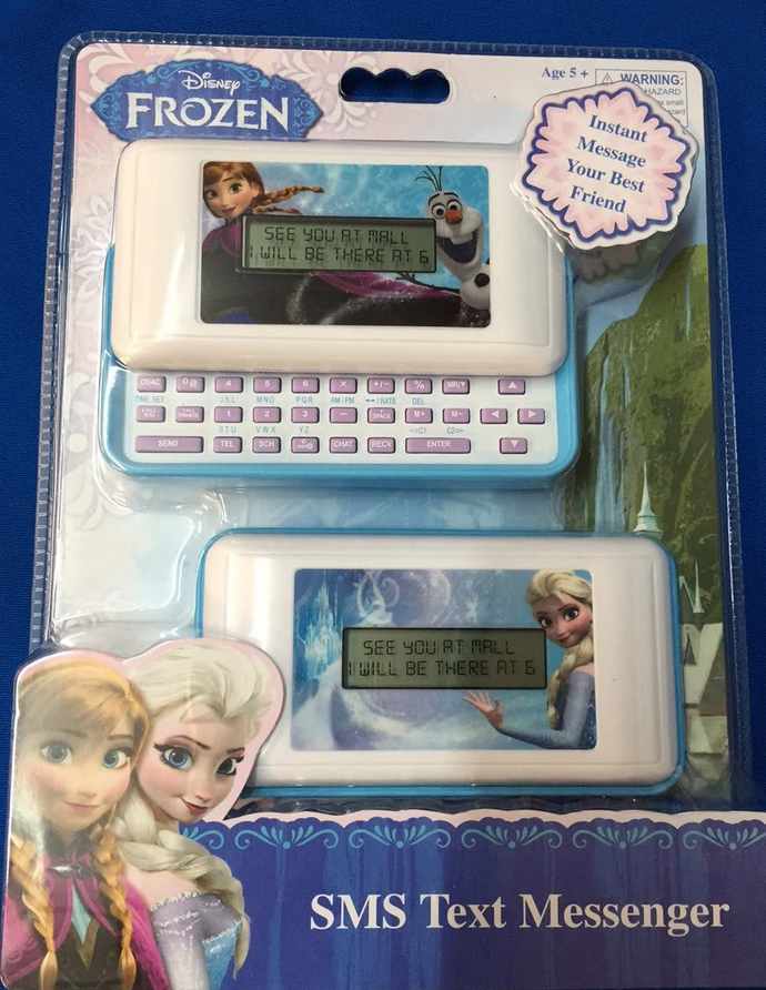 Licensed Disney Frozen Anna & Elsa SMS Text Messenger Set Of Two