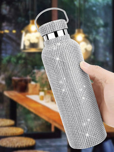 Diamond Water Bottle,Bling Diamond Vacuum Flask Sparkling Glitter