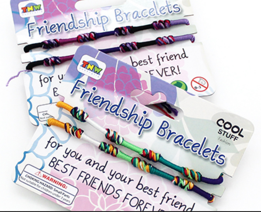 String Bracelet Set Heart Charm Matching Best Friend Bracelets for Girls BFF