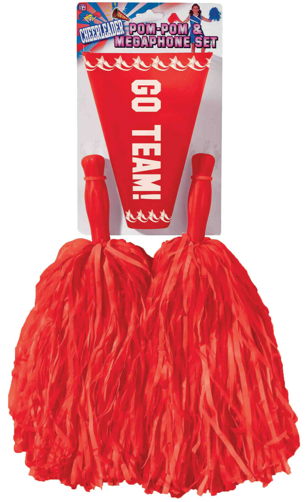 Cheerleader Pompom red-white 