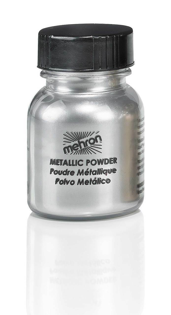 Mehron Metallic Powder & Mixing Liquid Face Body Paint Make Up GOLD SI