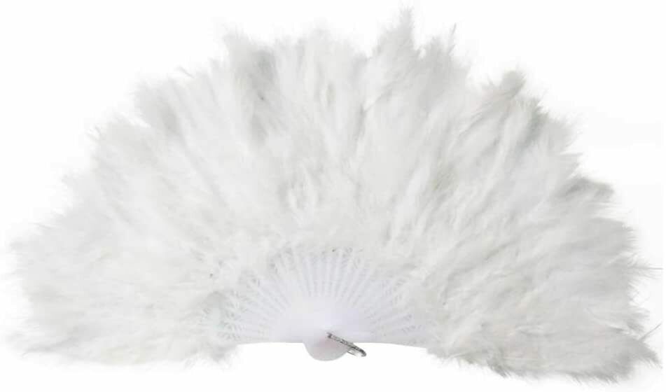 Handheld Ostrich Feather Fan 1920s Vintage Flapper Hand Fan for Costume  Party