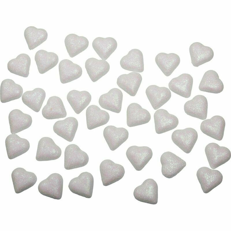 Amscan Valentines Day Glitter Foam Craft Hearts